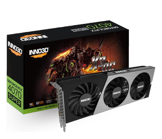 INNO3D GeForce RTX 4070 Super X3 OC 12GB GDDR6X - 1210191 - zdjęcie